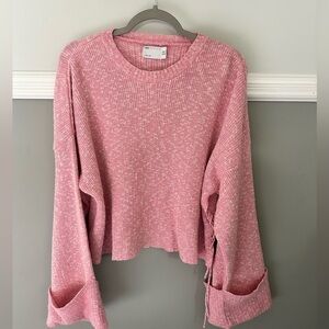 ASOS Pink Knit Sweater with Side Tie